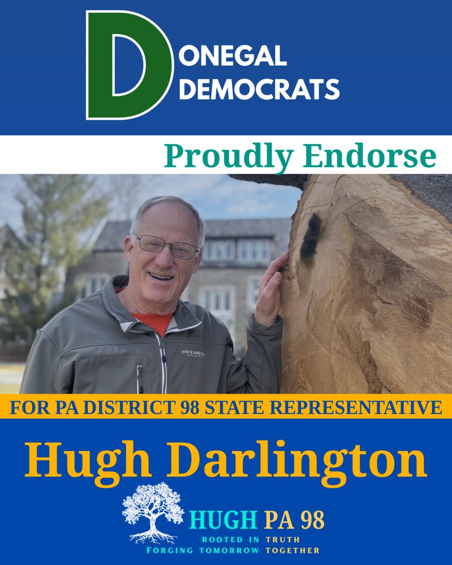 Donegal Democrats of Lancaster County endorses Hugh Darlington