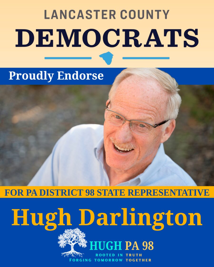 Lancaster County Democrats endorses Hugh Darlington